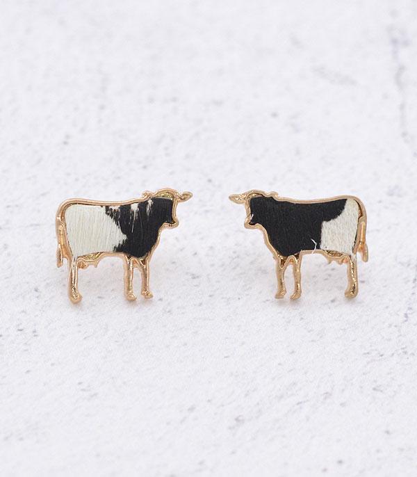 EARRINGS :: POST EARRINGS :: Wholesale Farm Animal Cow Stud Earrings