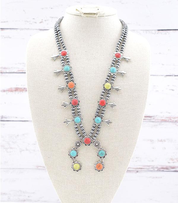 NECKLACES :: WESTERN SQUASH BLOSSOM NECKLACES :: Wholesale Western Squash Blossom Necklace