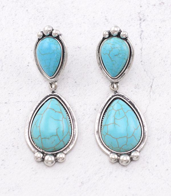 WHAT'S NEW :: Wholesale Western Semi Stone Turquoise Earrings