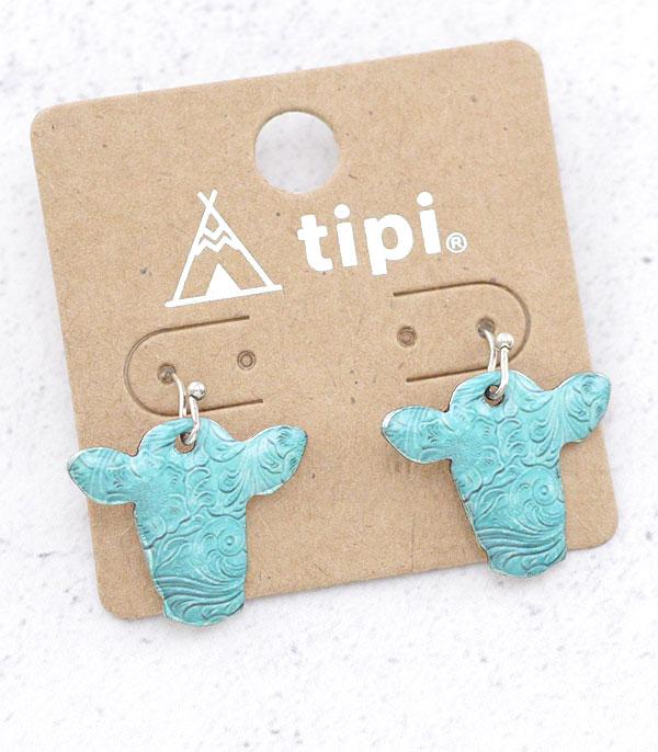 New Arrival :: Wholesale Tipi Cow Dangle Earrings