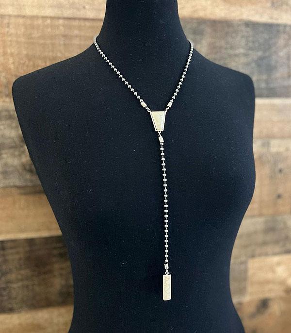 NECKLACES :: TRENDY :: Wholesale Western Semi Stone Lariat Necklace