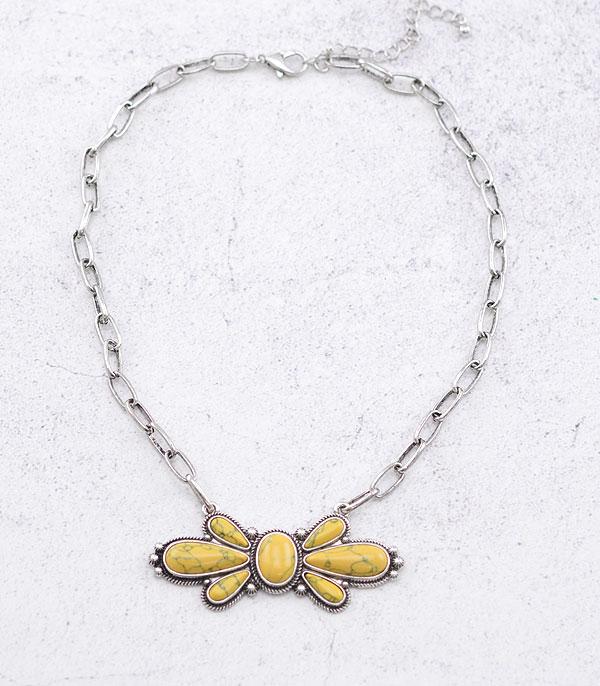 NECKLACES :: CHAIN WITH PENDANT :: Wholesale Western Butterfly Concho Necklace