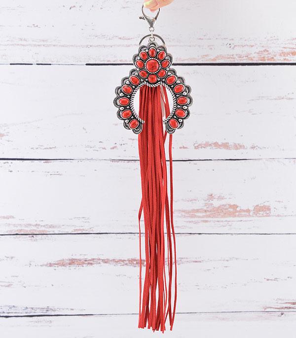 <font color=BLUE>WATCH BAND/ GIFT ITEMS</font> :: KEYCHAINS :: Wholesale Squash Blossom Fringe Keychain