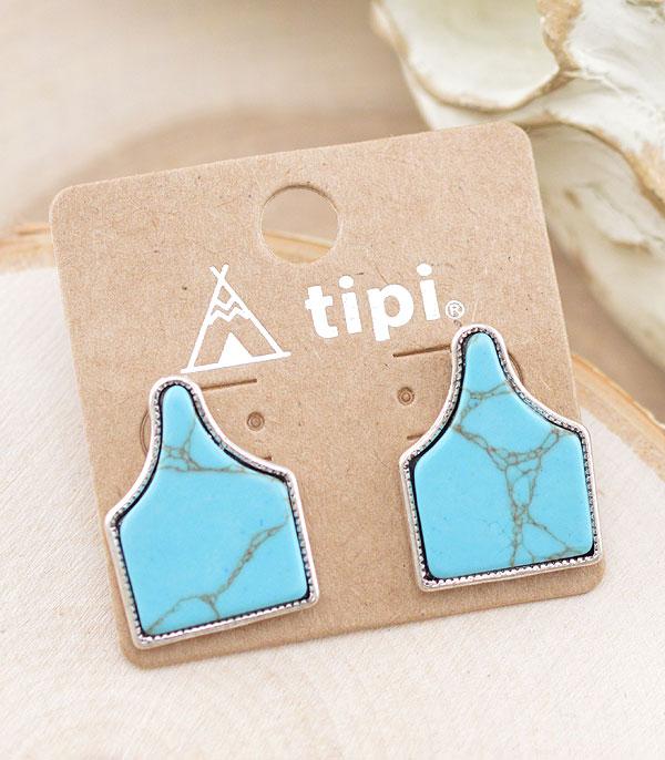 WHAT'S NEW :: Wholesale Tipi Western Cow Tag Earrings