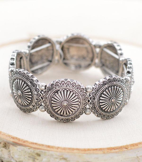 New Arrival :: Wholesale Tipi Western Concho Bracelet