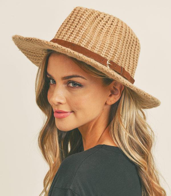 HATS I HAIR ACC :: FEDORA :: Wholesale Fashion Knit Panama Hat