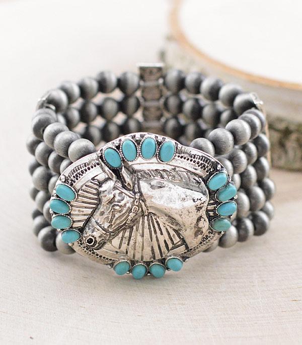 New Arrival :: Wholesale Western Horse Chunky Bracelet