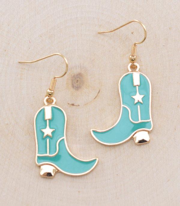 EARRINGS :: WESTERN HOOK EARRINGS :: Wholesale Cowgirl Boots Earrings