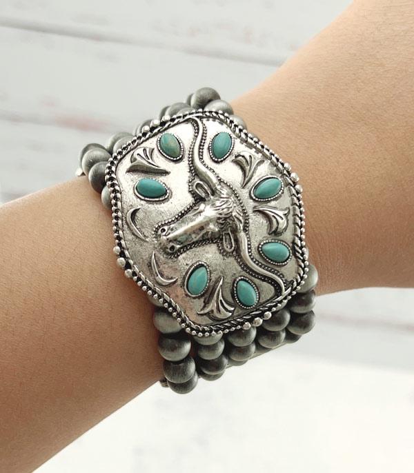 WHAT'S NEW :: Wholesale Western Long Horn Chunky Bracelet