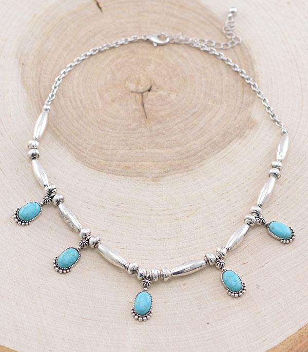 NECKLACES :: WESTERN TREND :: Wholesale Western Turquoise Charm Necklace