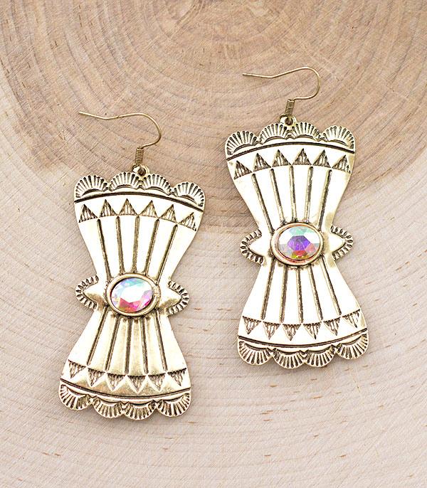 EARRINGS :: WESTERN HOOK EARRINGS :: Wholesale Western Butterfly Concho Earrings