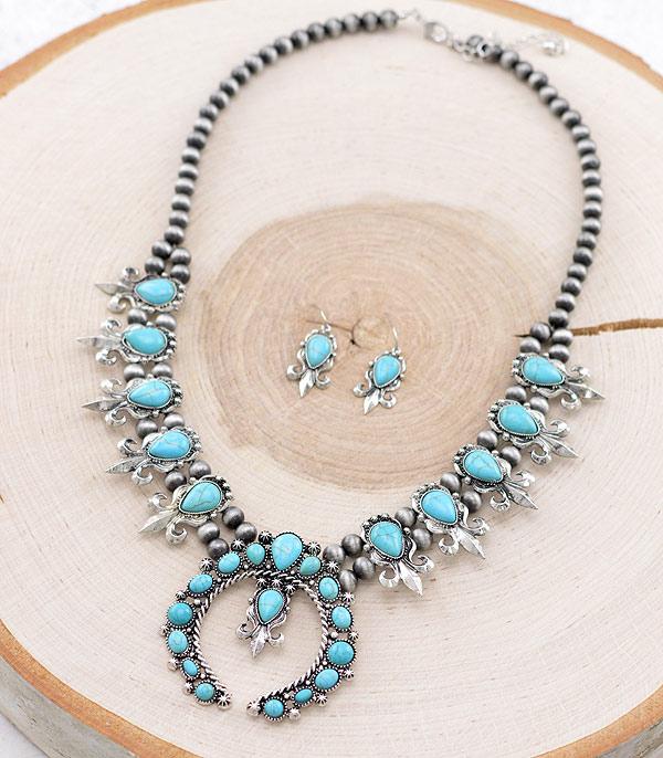 NECKLACES :: WESTERN SQUASH BLOSSOM NECKLACES :: Wholesale Western Squash Blossom Necklace Set