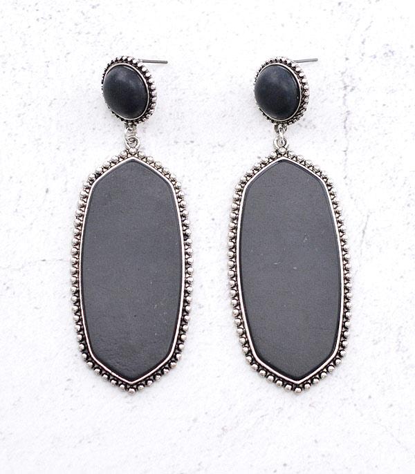 EARRINGS :: TRENDY EARRINGS :: Wholesale Western Semi Stone Earrings