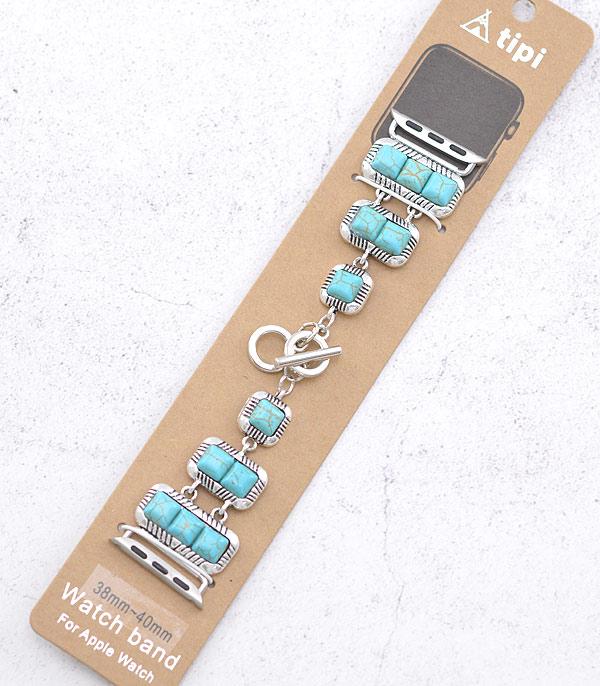 WHAT'S NEW :: Wholesale Tipi Western Turquoise Watch Band