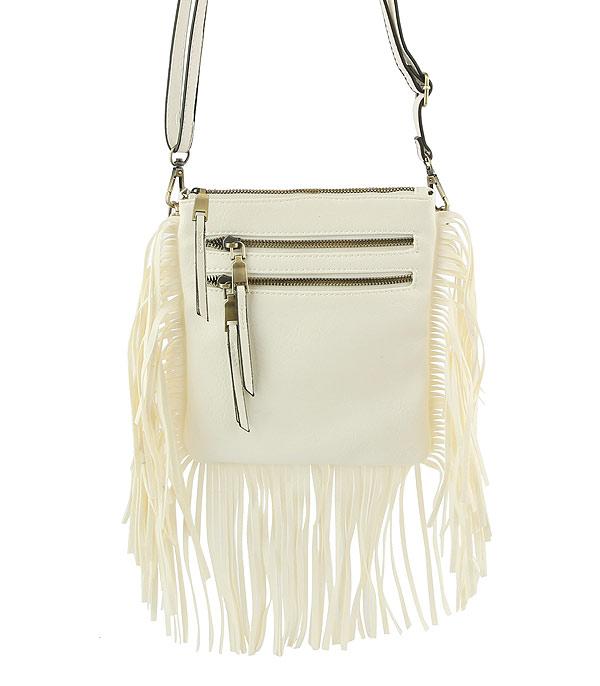 HANDBAGS :: CROSSBODY I CLUTCH BAGS :: Wholesale Fringe Crossbody Bag