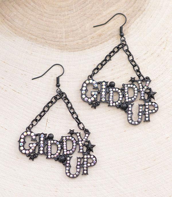 EARRINGS :: TRENDY EARRINGS :: Wholesale Western Giddyup Earrings