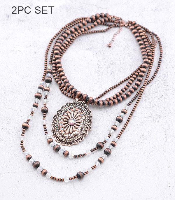 NECKLACES :: TRENDY :: Wholesale Western Concho Navajo Necklace