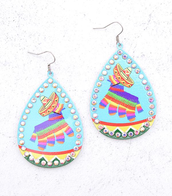 EARRINGS :: WESTERN HOOK EARRINGS :: Wholesale Pinata Teardrop Earrings