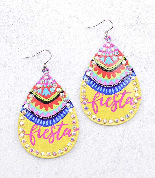 EARRINGS :: WESTERN HOOK EARRINGS :: Wholesale Fiesta Teardrop Earrings