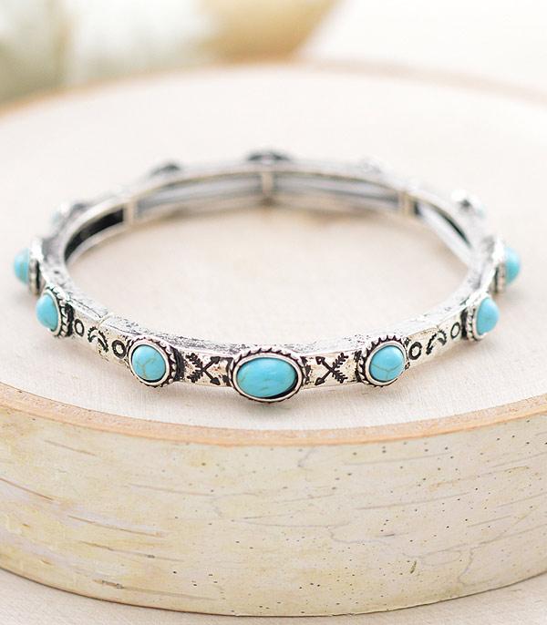 Turquoise Charm Bracelet Set