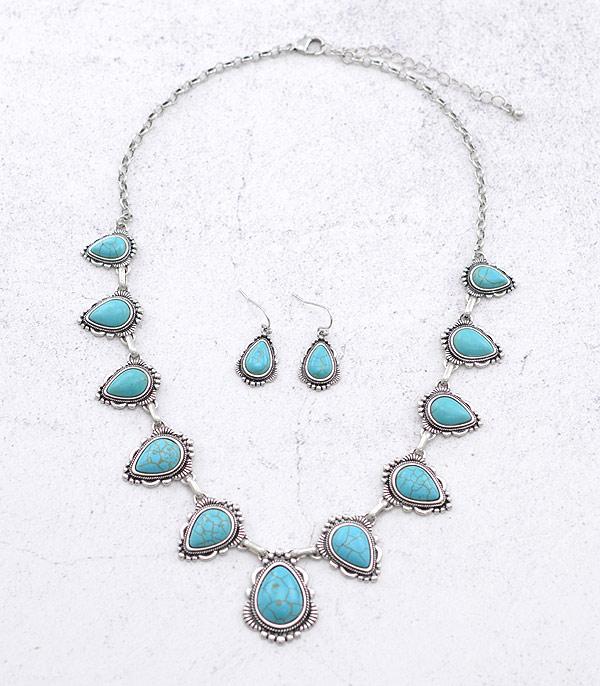 NECKLACES :: WESTERN TREND :: Wholesale Western Turquoise Necklace Set