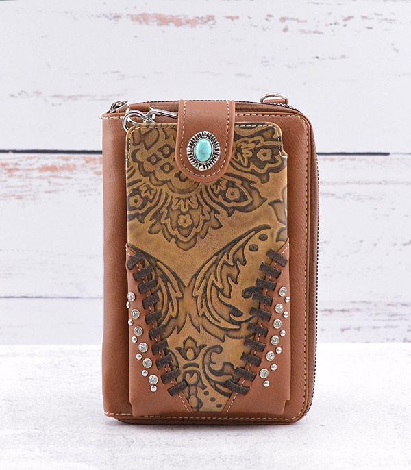 MONTANAWEST BAGS :: MENS WALLETS I SMALL ACCESSORIES :: Wholesale Montana West Phone Wallet Crossbody