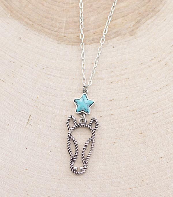 New Arrival :: Wholesale Rope Horse Pendant Necklace