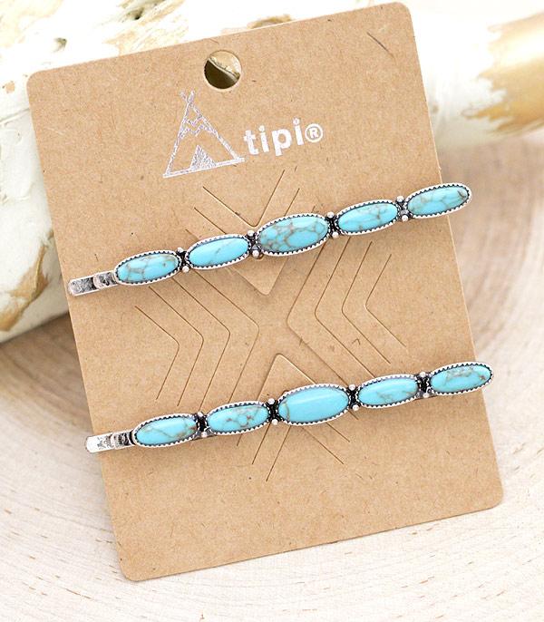 New Arrival :: Western Turquoise Hair Bobby Pin Set
