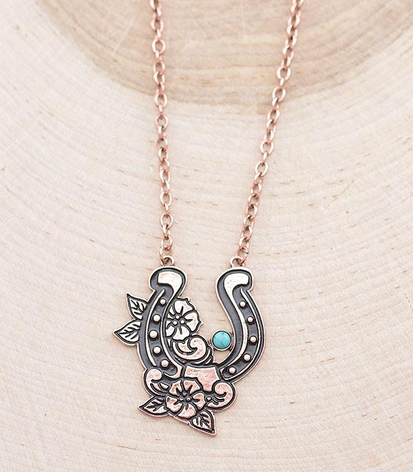 NECKLACES :: CHAIN WITH PENDANT :: Wholesale Horseshoe Pendant Necklace