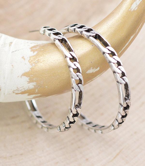 WHAT'S NEW :: Wholesale Western Chain Hoop Earrings