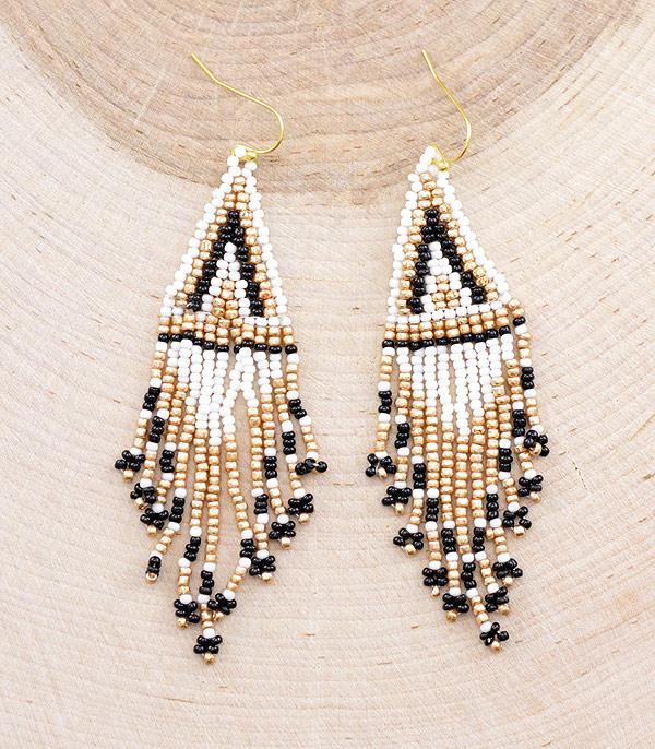 EARRINGS :: TRENDY EARRINGS :: Wholesale Seed Bead Tassel Earrings