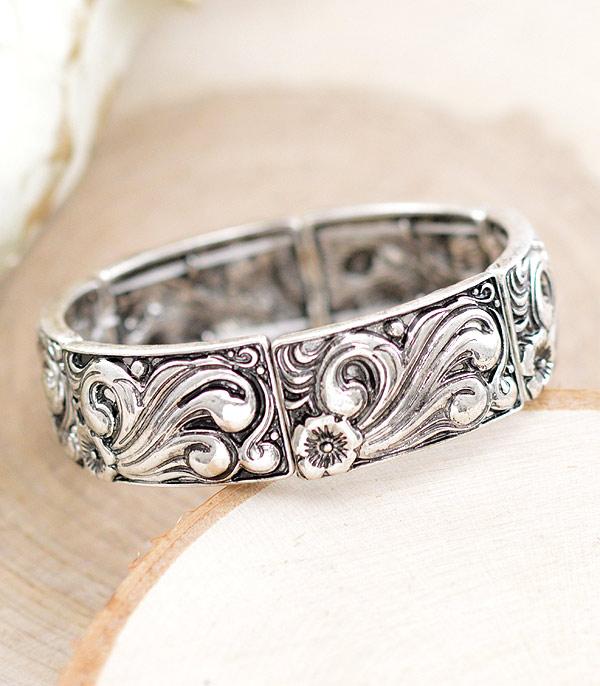 New Arrival :: Wholesale Western Tooled Look Bracelet