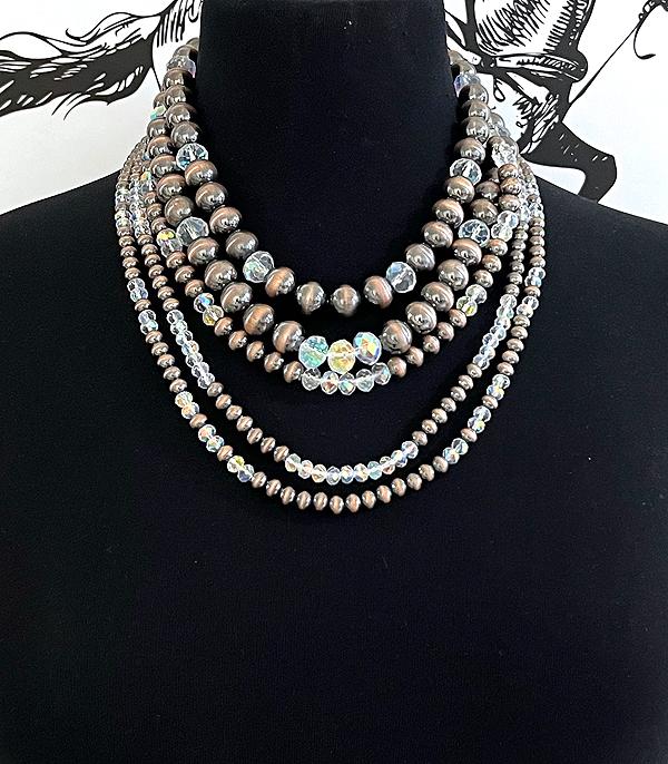 New Arrival :: Wholesale Western Navajo Pearl Bead Necklace