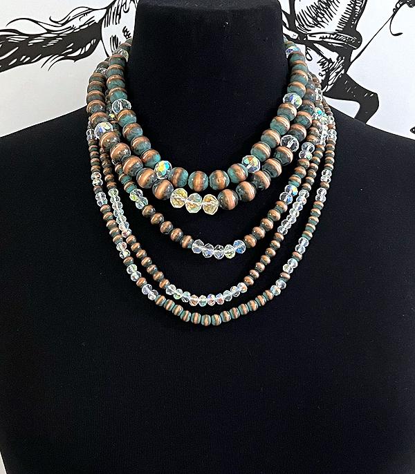 New Arrival :: Wholesale Western Navajo Pearl Bead Necklace