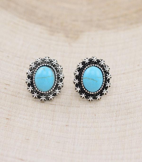 EARRINGS :: POST EARRINGS :: Wholesale Western Turquoise Post Earrings