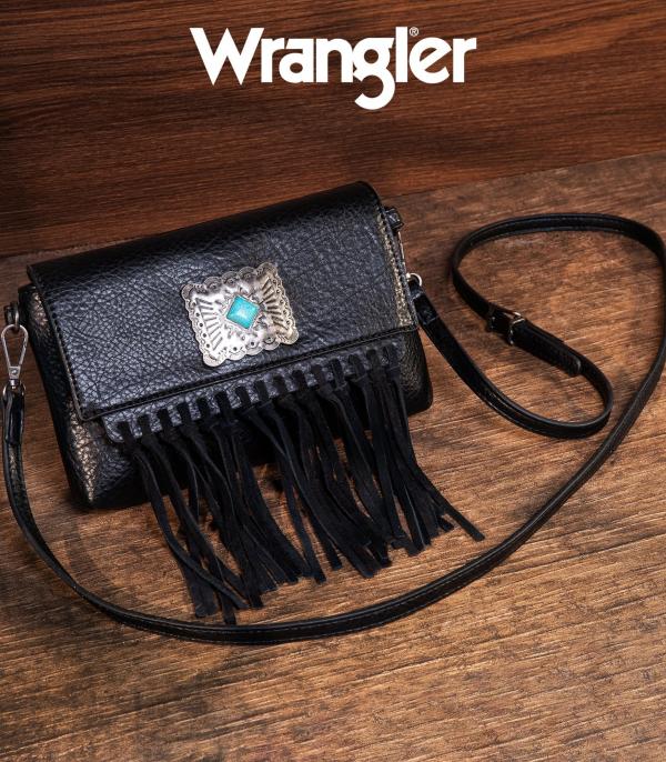 MONTANAWEST BAGS :: CROSSBODY BAGS :: Wholesale Montana West Wrangler Fringe Crossbody 