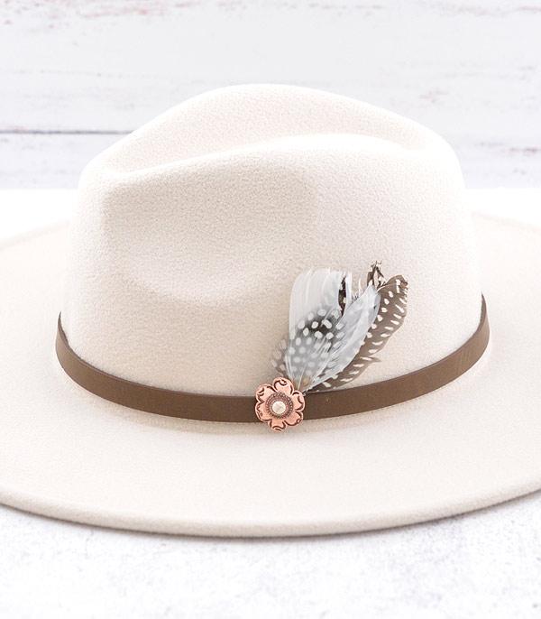 HATS I HAIR ACC :: HAT ACCESSORIES :: Wholesale Western Flower Concho Hat Pin