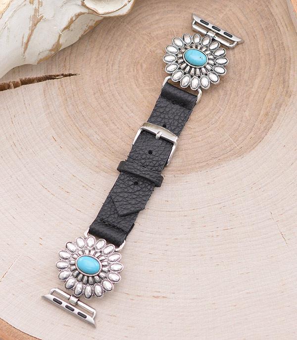 <font color=BLUE>WATCH BAND/ GIFT ITEMS</font> :: SMART WATCH BAND :: Wholesale Western Concho Apple Watch Band