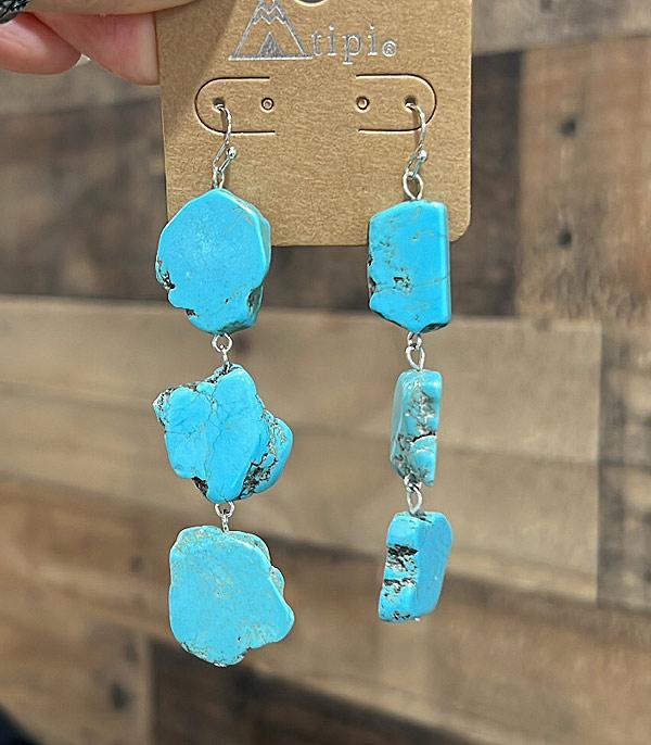 WHAT'S NEW :: Wholesale Tipi Brand Turquoise Dangle Earrings