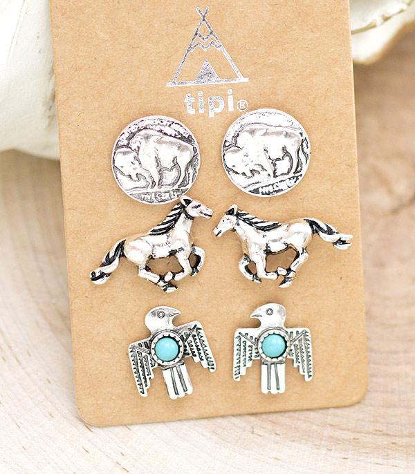 New Arrival :: Wholesale Western Themed Earrings Set