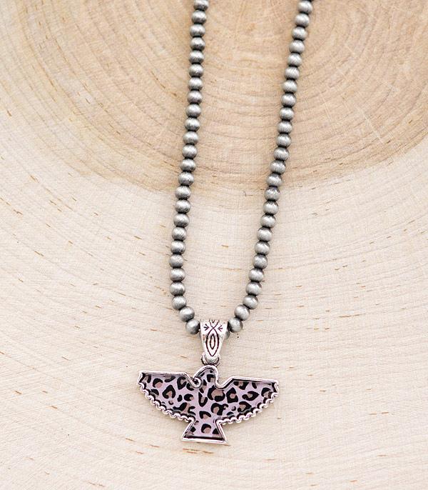 NECKLACES :: WESTERN TREND :: Wholesale Leopard Thunderbird Pendant Necklace