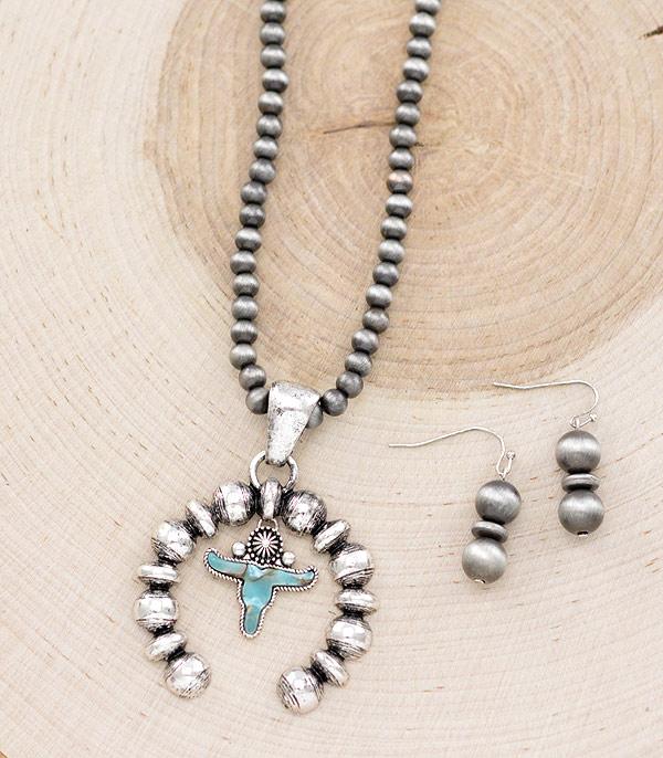 NECKLACES :: WESTERN SQUASH BLOSSOM NECKLACES :: Wholesale Squash Blossom Navajo Pearl Necklace