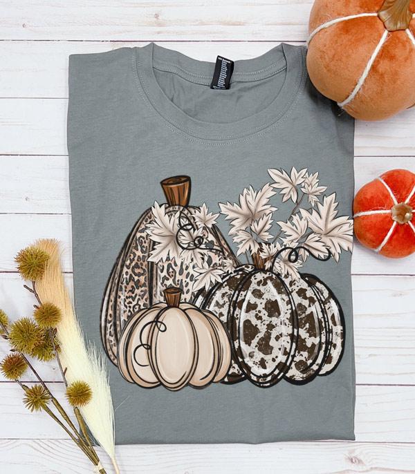 WHAT'S NEW :: Wholesale Cow Pumpkins Fall Tshirt