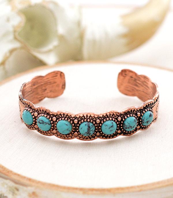 BRACELETS :: CUFF I BANGLE :: Wholesale Western Stone Cuff Bracelet