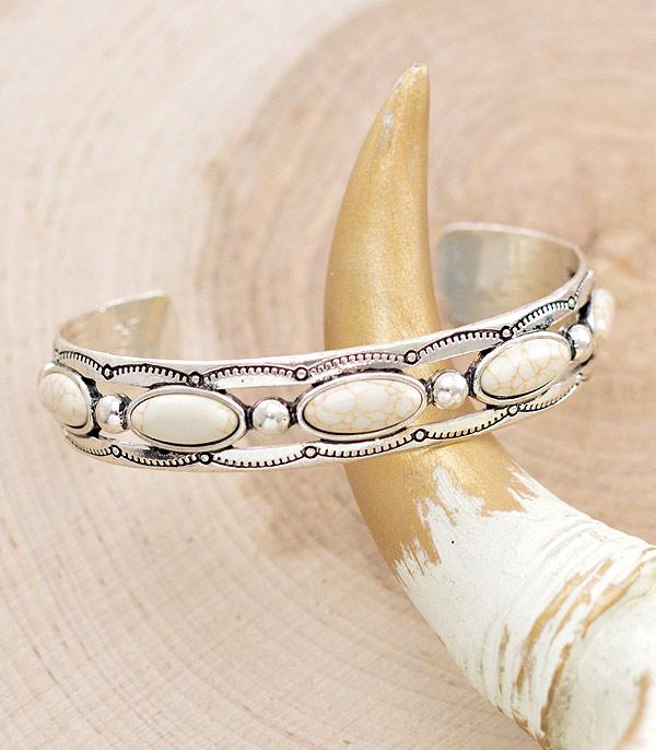 BRACELETS :: CUFF I BANGLE :: Wholesale Western Stone Cuff Bracelet