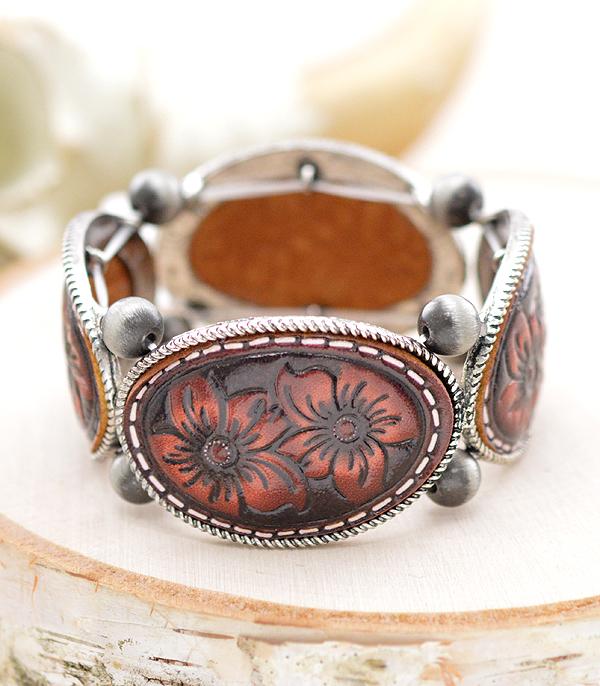 New Arrival :: Wholesale Western Flower Tool Look Bracelet