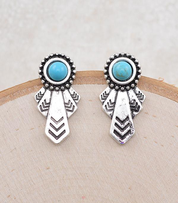 EARRINGS :: WESTERN POST EARRINGS :: Wholesale Western Turquoise Post Earrings