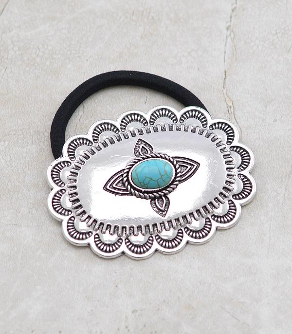 New Arrival :: Wholesale Western Concho Hair Tie