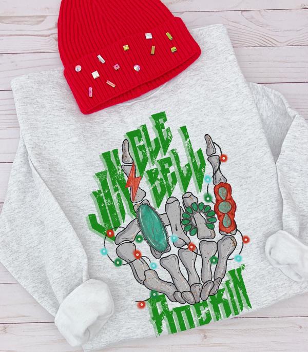 <font color=GREEN>HOLIDAYS</font> :: GRAPHIC TEES :: Wholesale Jingle Bell Rocking Sweatshirt