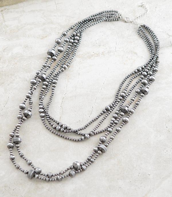 New Arrival :: Wholesale Multi Strand Navajo Pearl Bead Necklace